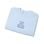 I'm only bubbly when I drink Champange Embroidered Sweatshirt