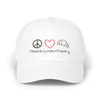 Peace, Love + Pastry Embroidered Dad Cap