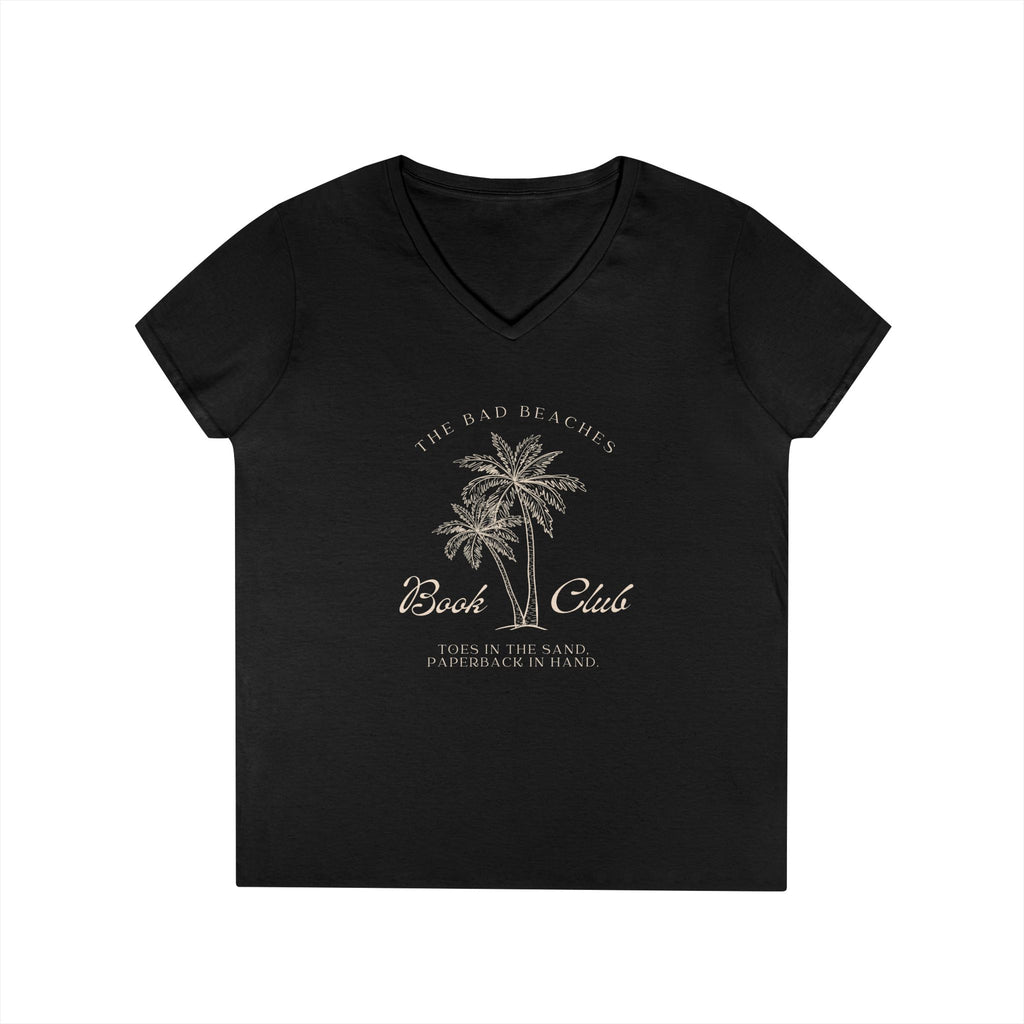 The Bad Beaches Book Club V-neck T-Shirt
