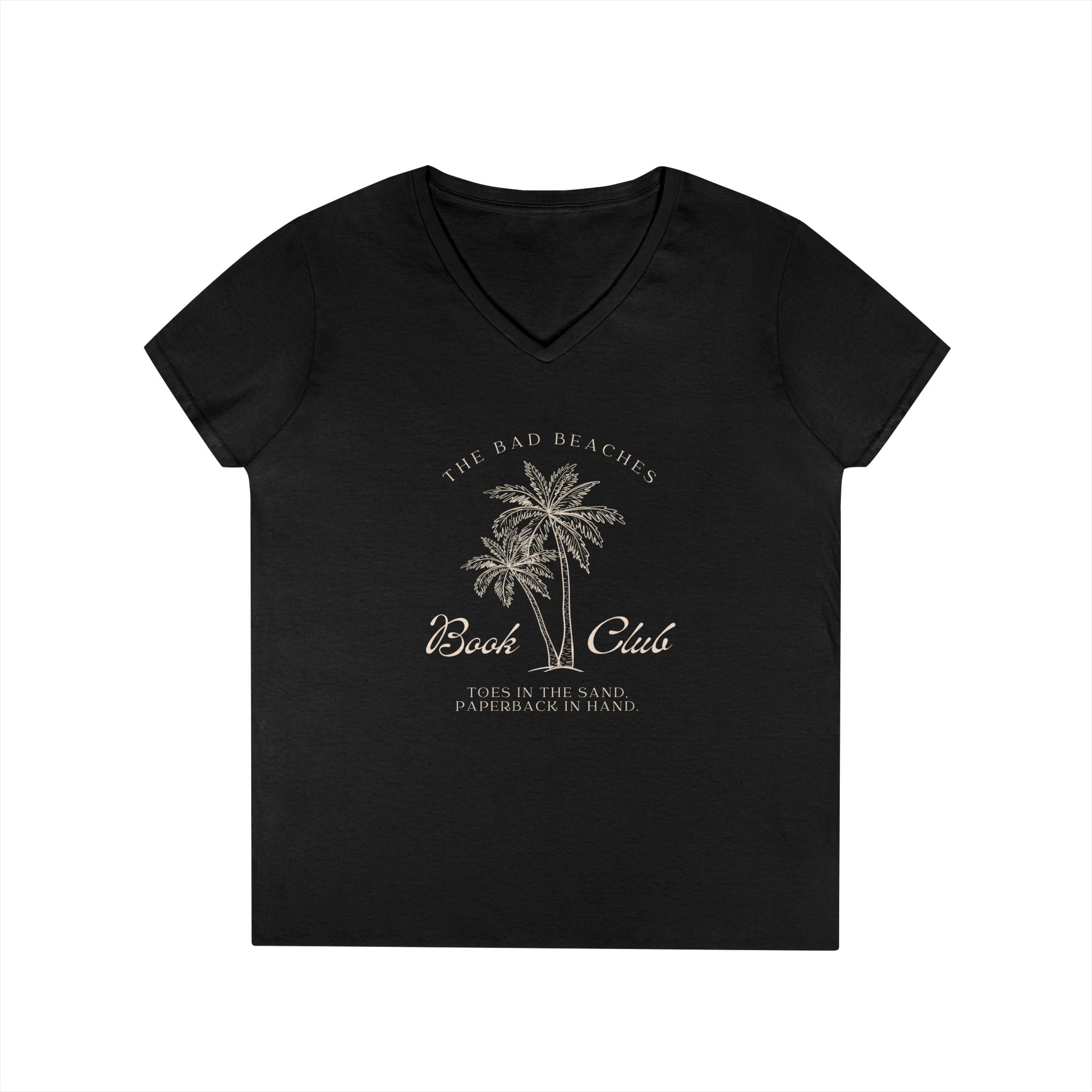 The Bad Beaches Book Club V-neck T-Shirt