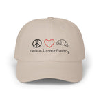 Peace, Love + Pastry Embroidered Dad Cap