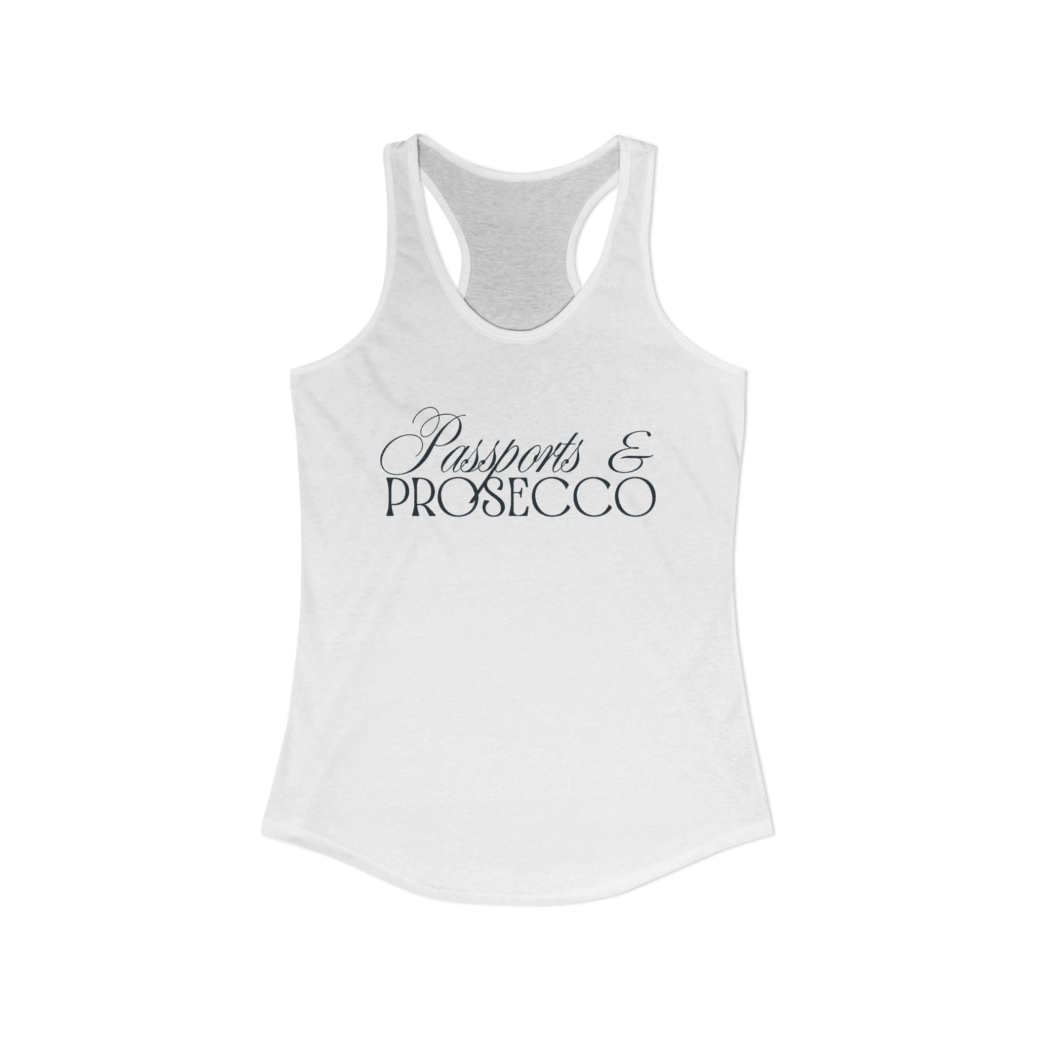 Passports and Prosecco Racerback Tank