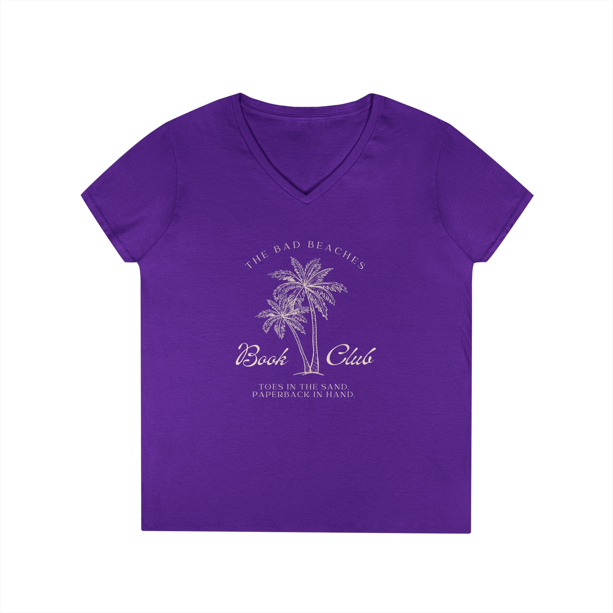 The Bad Beaches Book Club V-neck T-Shirt