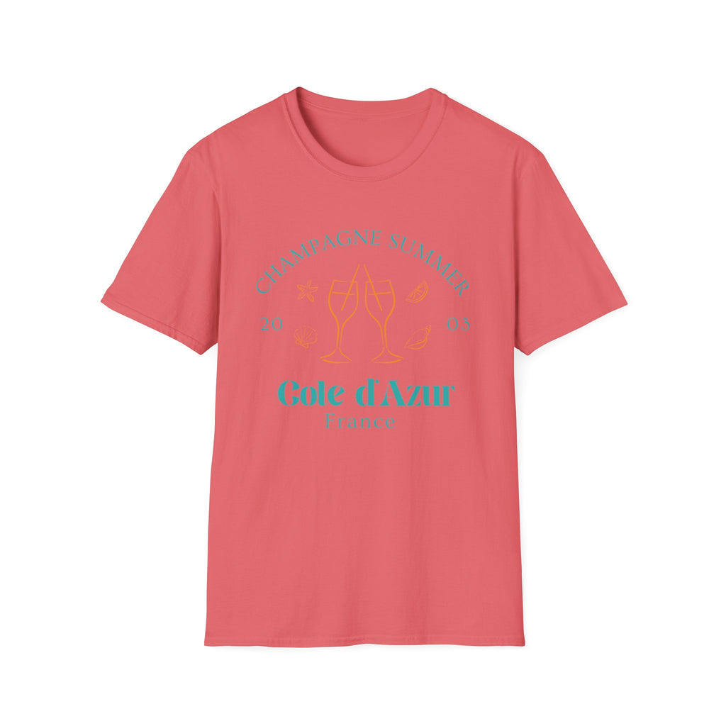 Champagne Summer Cote de Azur t-shirt