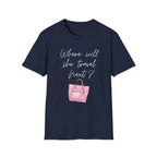 Where will she travel Next Small bag T-shirt