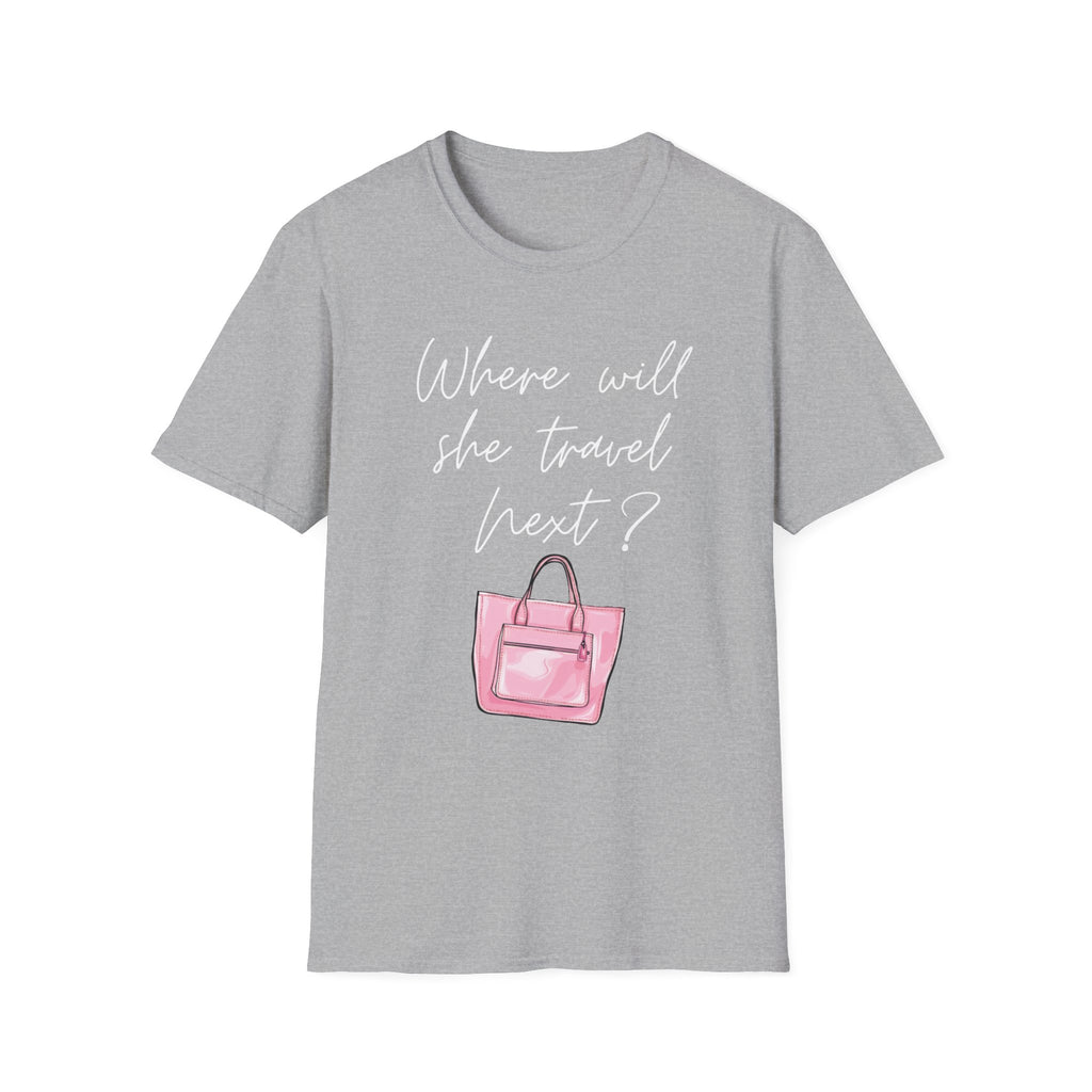 Where will she travel Next Small bag T-shirt