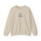 I'm only bubbly when I drink Champange Embroidered Sweatshirt