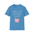 Where will she travel Next Small bag T-shirt