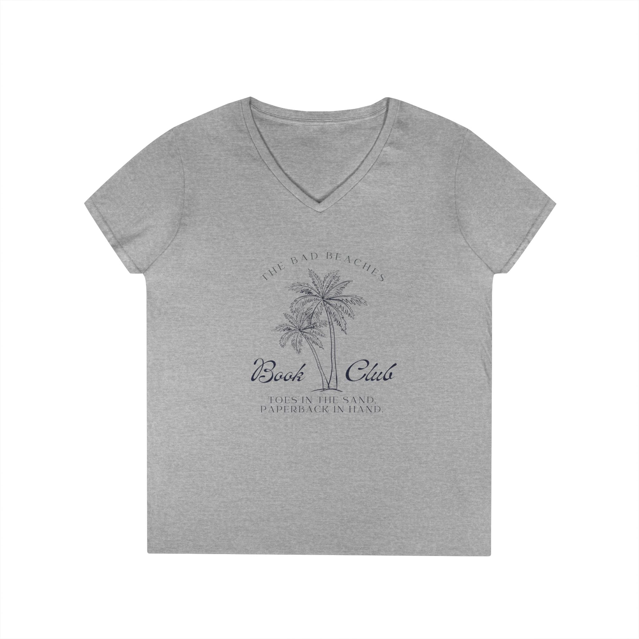The Bad Beaches Book Club V-neck T-Shirt