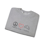 Peace, Love, + Pastry Embroidered Sweatshirt