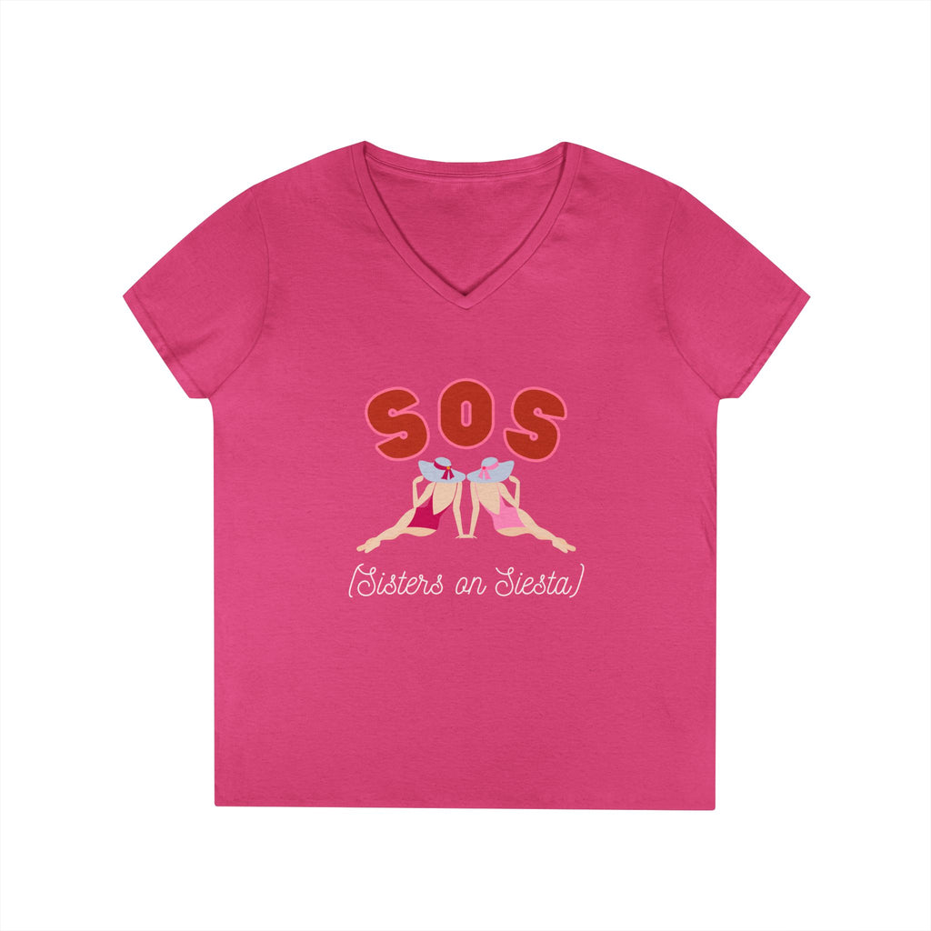 Sisters on Siesta V-neck T-Shirt