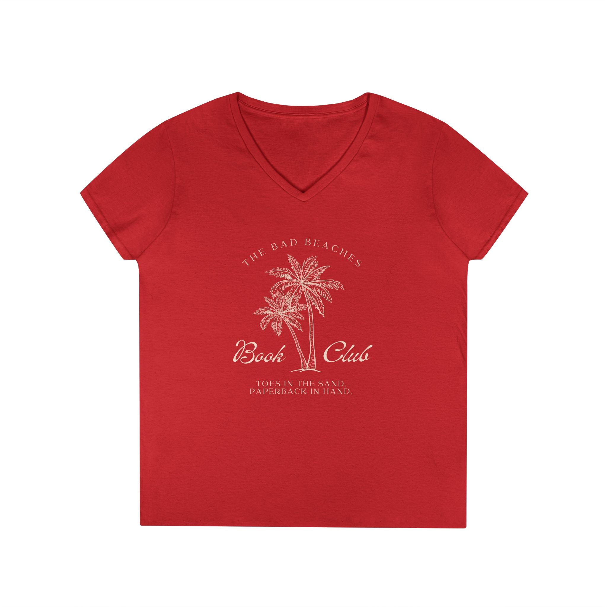 The Bad Beaches Book Club V-neck T-Shirt