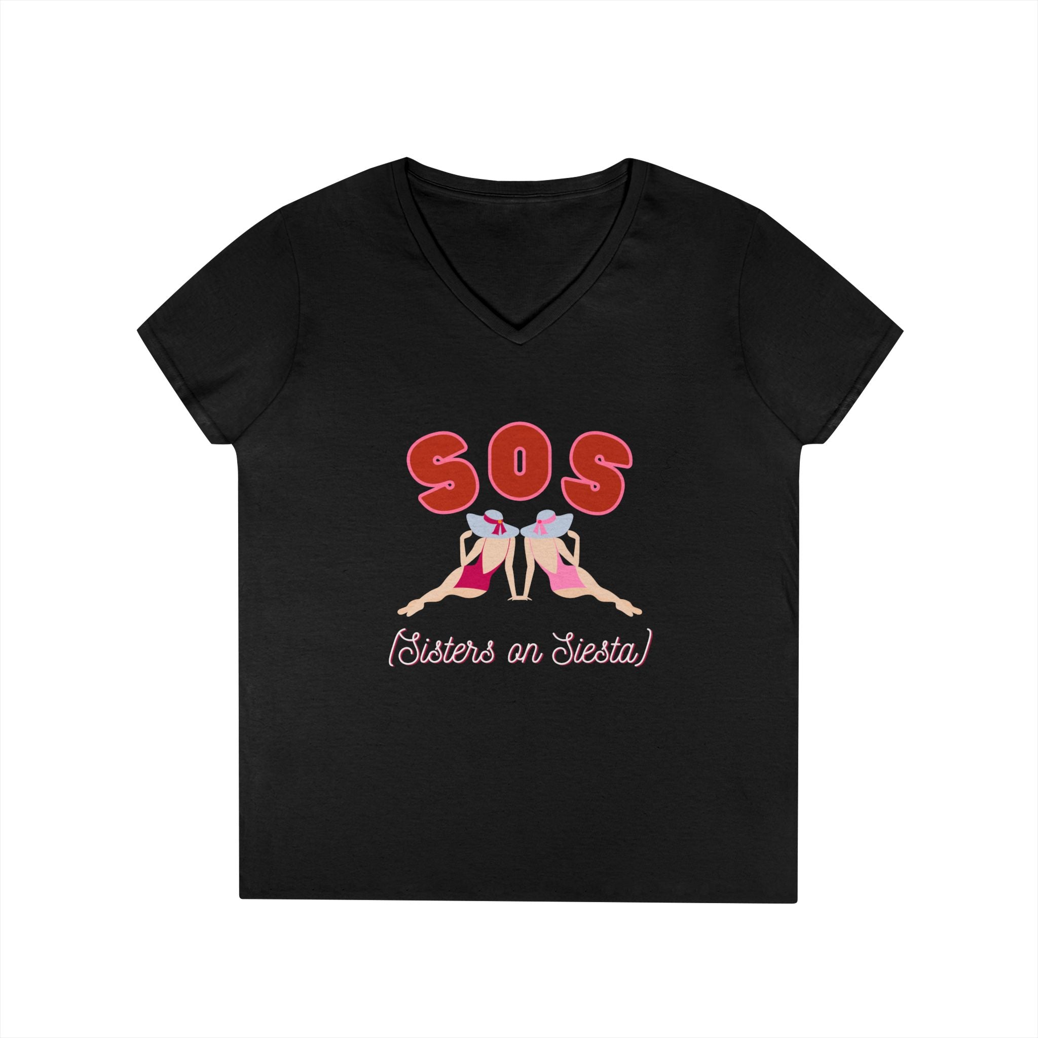 Sisters on Siesta V-neck T-Shirt