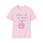 Where will she travel Next Small bag T-shirt