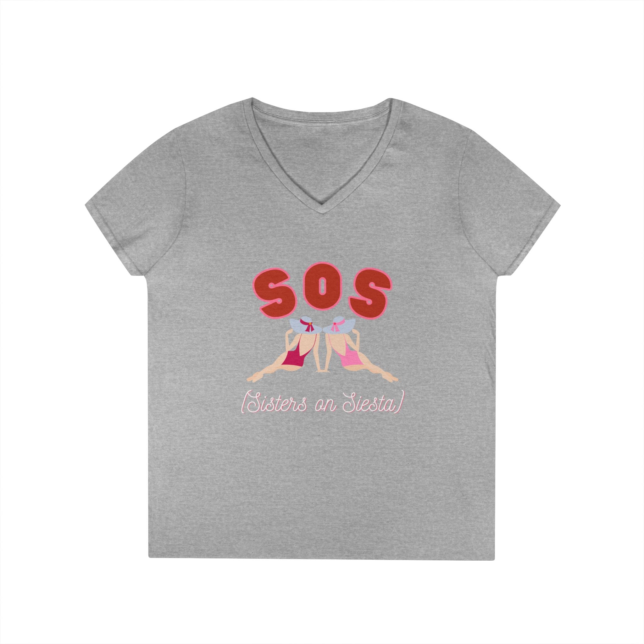 Sisters on Siesta V-neck T-Shirt