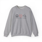Peace, Love, + Pastry Embroidered Sweatshirt