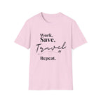 Work Save Travel Repeat T-shirt