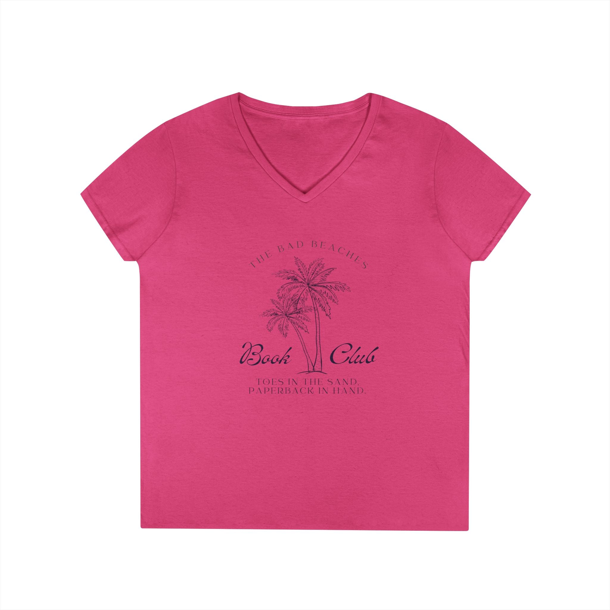 The Bad Beaches Book Club V-neck T-Shirt