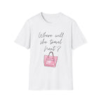 Where will she travel Next Small bag T-shirt