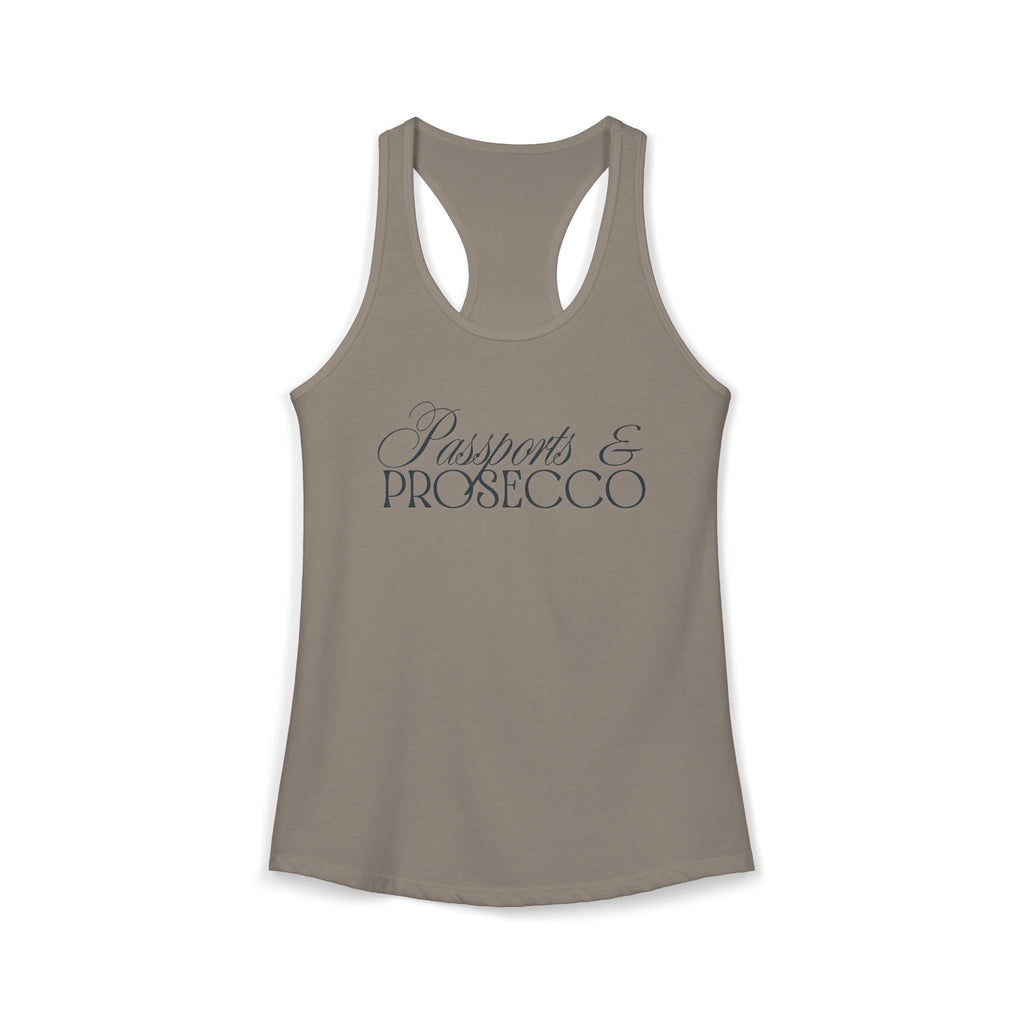 Passports and Prosecco Racerback Tank