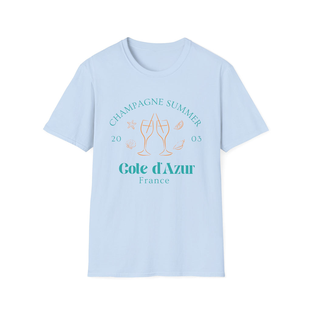 Champagne Summer Cote de Azur t-shirt