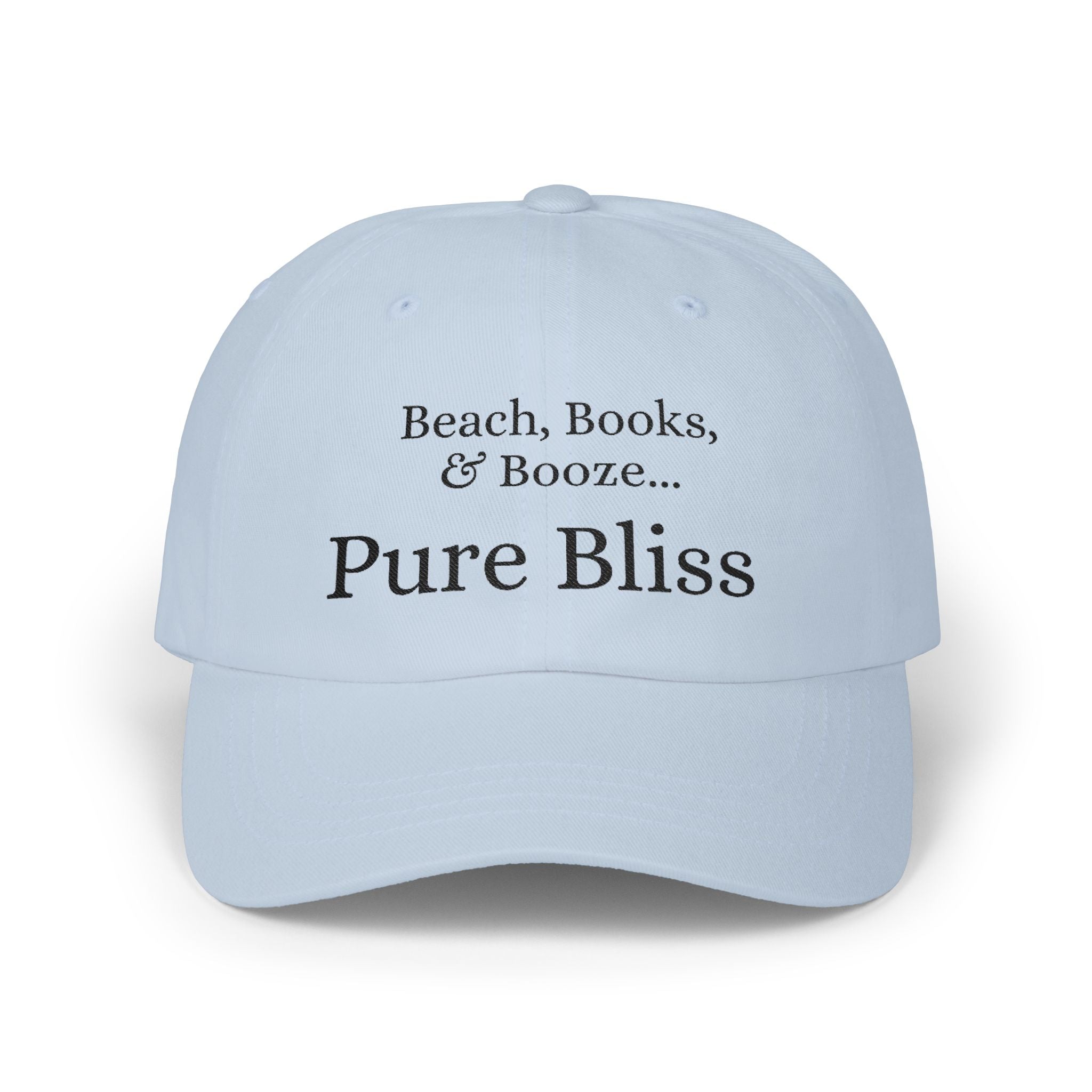 Beach, Books & Booze Pure Bliss Embroidered Baseball Hat