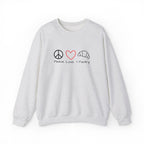 Peace, Love, + Pastry Embroidered Sweatshirt