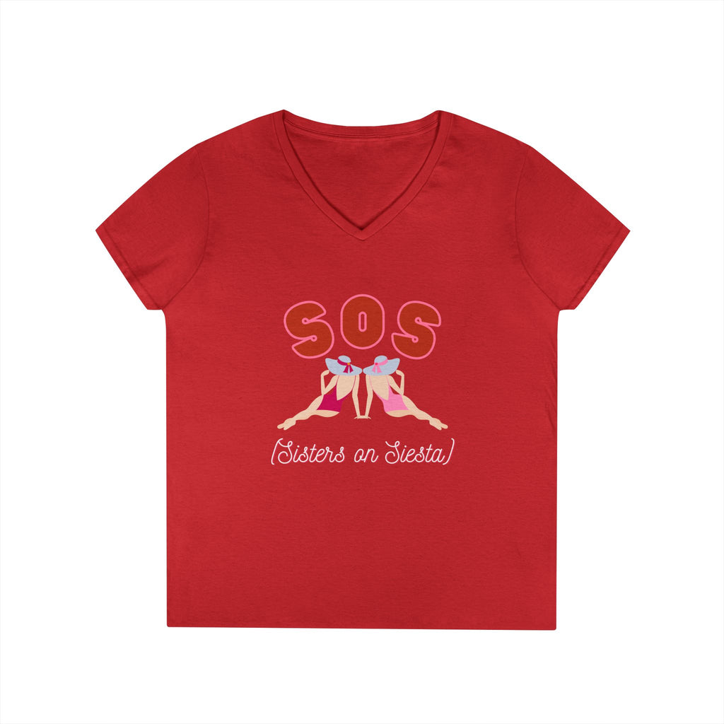 Sisters on Siesta V-neck T-Shirt
