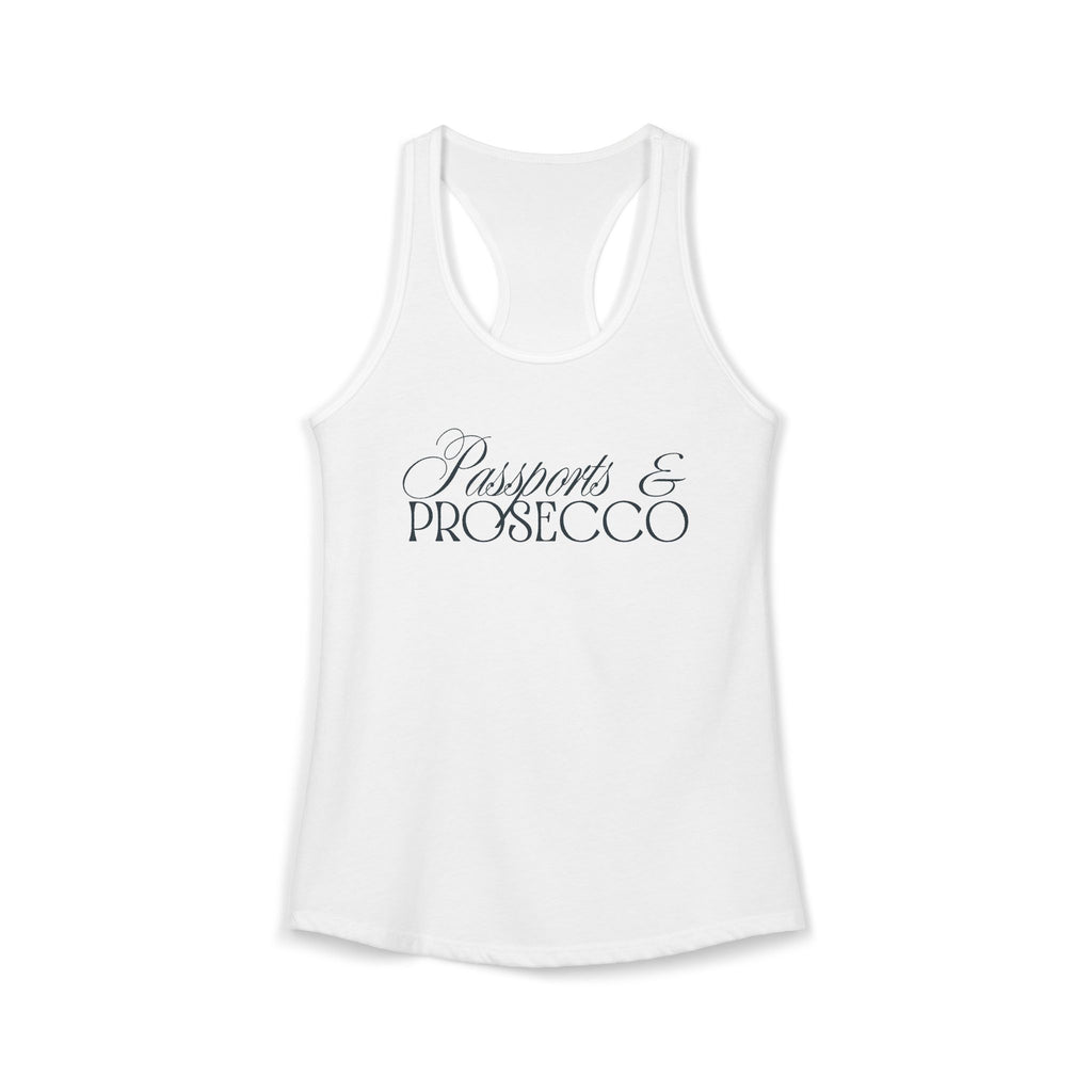 Passports and Prosecco Racerback Tank