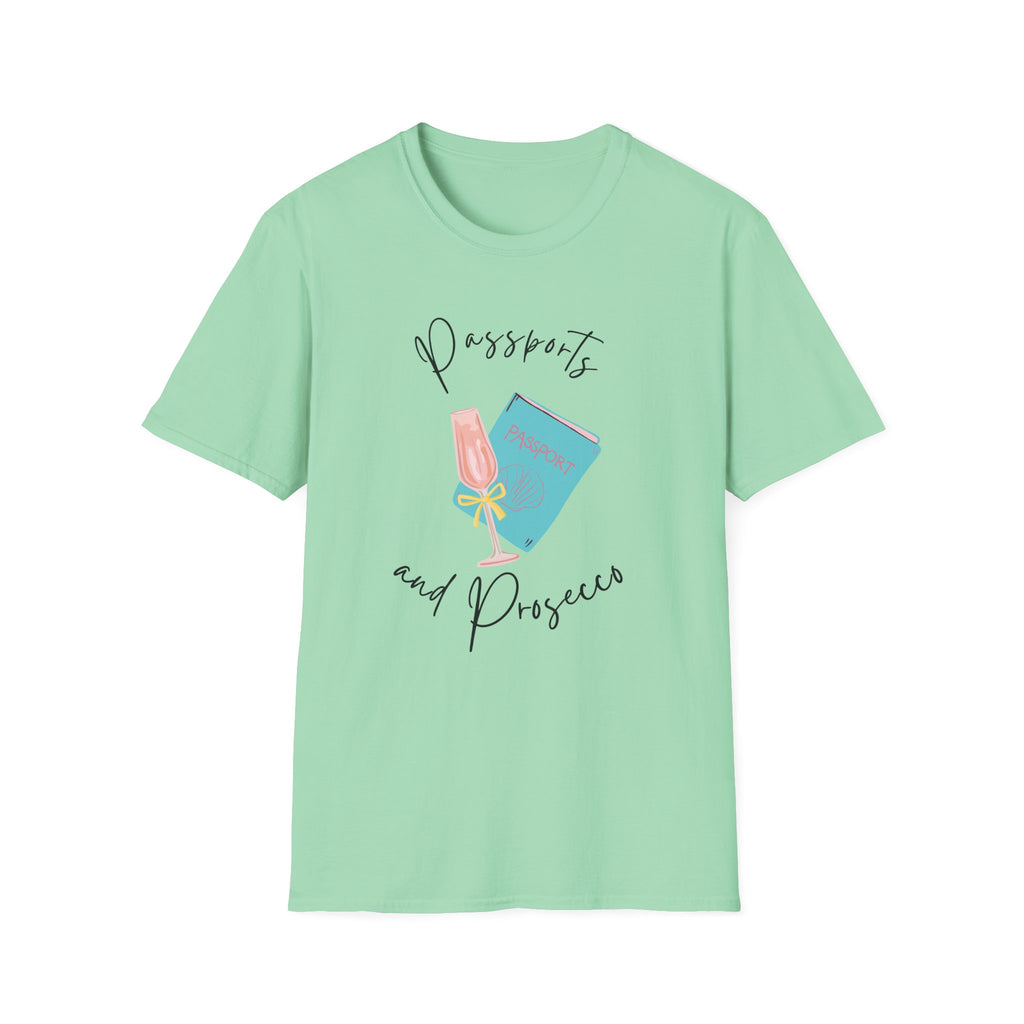 Passports and Prosecco T-shirt