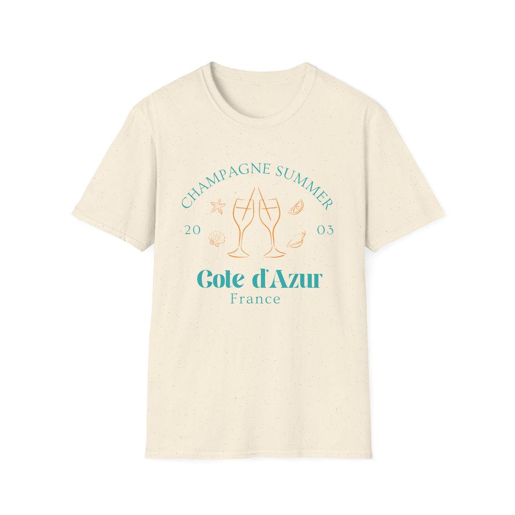 Champagne Summer Cote de Azur t-shirt
