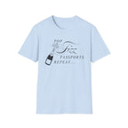 Pop Fizz Passports repeat t-shirt
