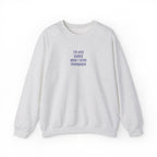 I'm only bubbly when I drink Champange Embroidered Sweatshirt