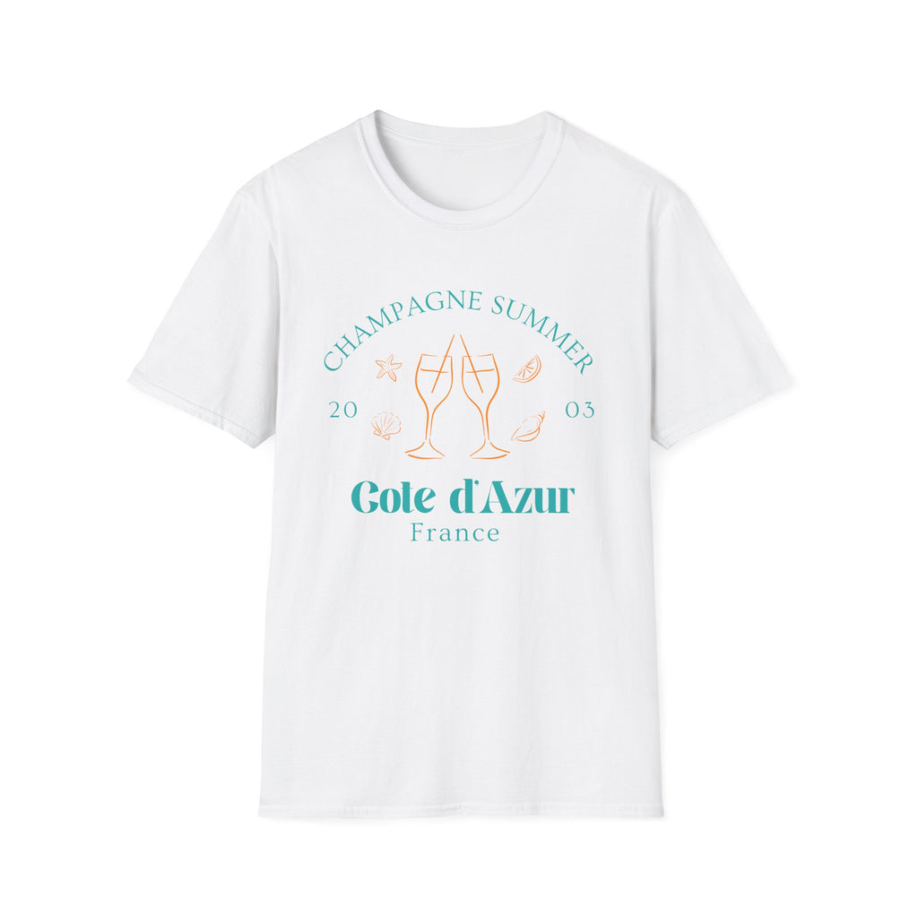 Champagne Summer Cote de Azur t-shirt