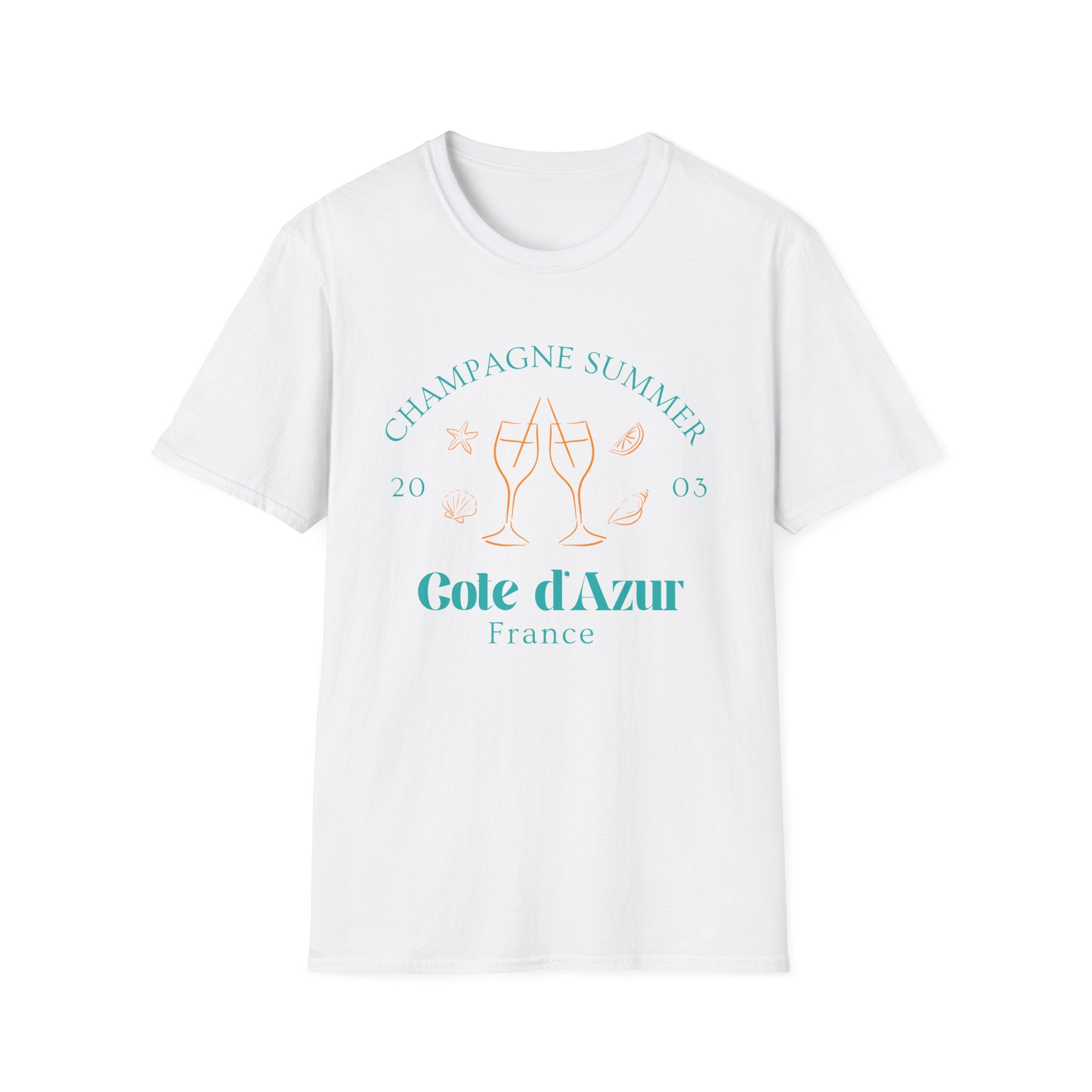 Champagne Summer Cote de Azur t-shirt