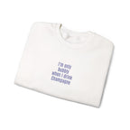 I'm only bubbly when I drink Champange Embroidered Sweatshirt