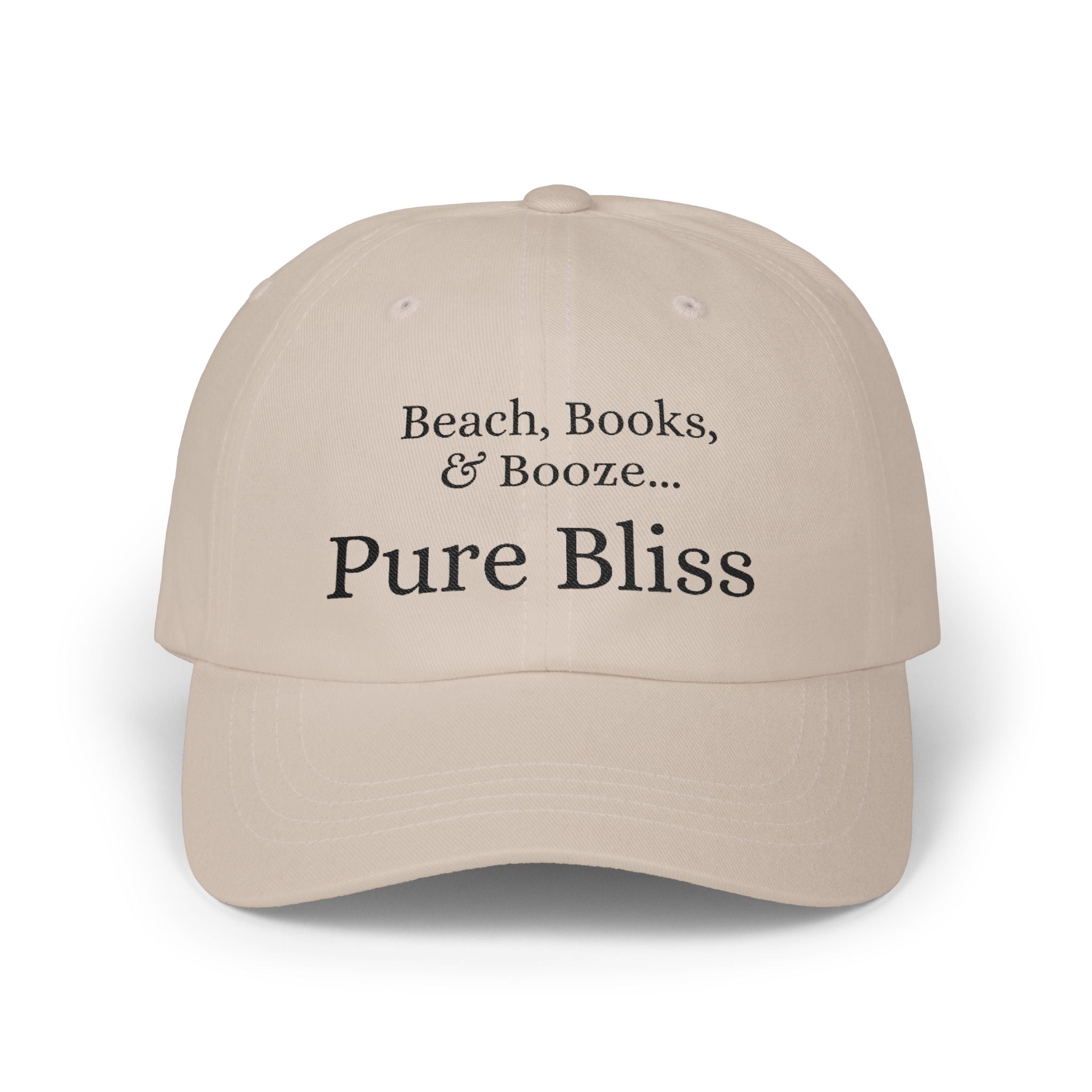 Beach, Books & Booze Pure Bliss Embroidered Baseball Hat